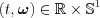 $ \left(t,\boldsymbol{\omega} \right ) \in \mathbb{R}\times \mathbb{S}^{1}