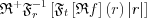 $ {\mathfrak{R^{+}}\mathfrak{F}_{r}^{-1}\left [\mathfrak{F}_{t}\left [ \mathfrak{R}f \right ]\left ( r  )\left | r \right |
  \right ]