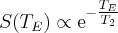 \label{signal_TE}
S(T_E) \propto \mathrm{e}^{-\tfrac{T_E}{T_2}}