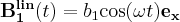 \label{circular_RF}
\mathbf{B^{lin}_1}(t) = b_1 \mathrm{cos}(\omega t) \mathbf{e_x}