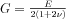 G=\frac{E}{2\left ( 1+2\nu  \right )}