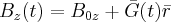 B_{z}(t)=B_{0z}+\bar{G}(t)\bar{r}