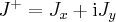 \label{ladder_operators1}
J^+ = J_x + \mathrm{i}J_y