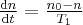 \label{spin_difference_derivative2}
\frac{ \mathrm{d} n} { \mathrm{d} t } = \frac{ n_0 -n} {T_1}