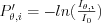 P'_{\theta,i}=-ln(\frac{I_{\theta,i}}{I_0})