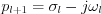 $ p_{l+1} = \sigma_{l} - j\omega_l