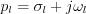 $ p_{l} = \sigma_{l} + j\omega_l