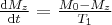 \frac{ \mathrm{d} M_z } { \mathrm{d} t } = \frac{M_0 - M_z}{T_1}