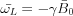 $\bar{\omega_{L}}=-\gamma\bar{B}_{0}$