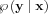 $\wp \left ( \mathbf{y}\mid\mathbf{x} \right )