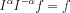 $  I^{\alpha }I^{-\alpha }f=f