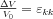 \frac{\Delta V}{V_{0}}=\varepsilon_{kk}