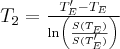 \label{T2_from_signal_TE}
T_2 = \frac{T'_E - T_E}{\mathrm{ln}\left( \frac{S(T_E)}{S(T'_E)} \right ) }