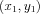 $ \left ( x_{1},y_{1} \right )