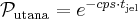 \mathcal{P}_{\mathrm{utana}}=e^{-cps \cdot t_{\mathrm{jel}}}